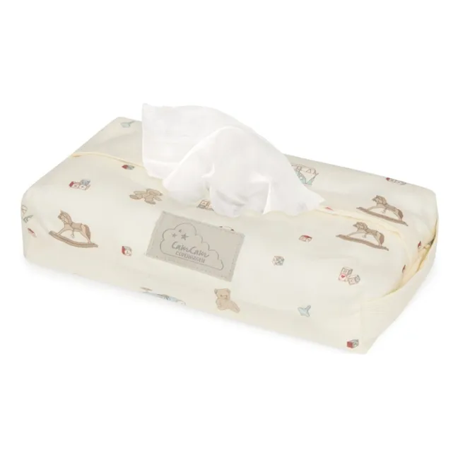 Etui pour lingettes Vintage Toys | Beige