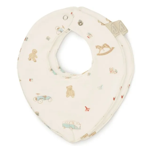 Bavoirs bandana Vintage Toys - Set de 2 | Beige