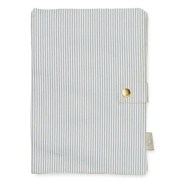 Protège carnet de santé Stripes | Bleu