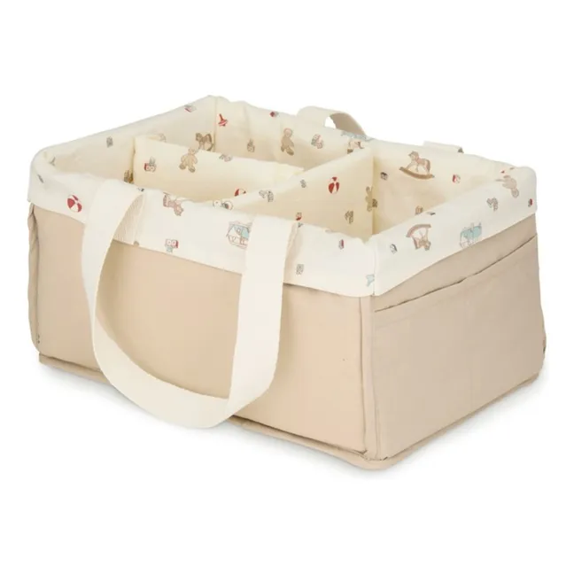 Mueble de almacenaje con compartimentos Vintage Toys | Beige