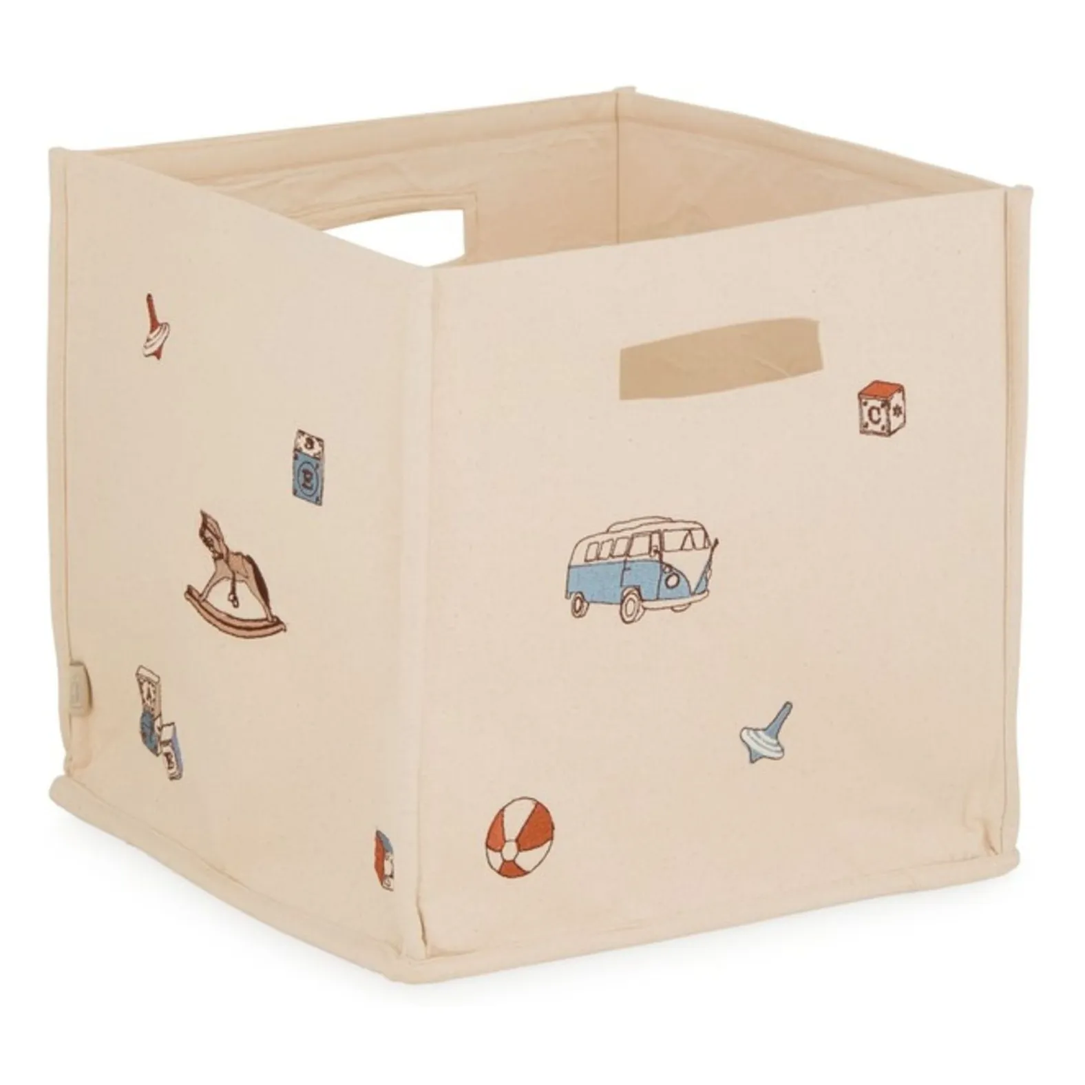 Cam Cam Beige Vintage Toys Storage Basket