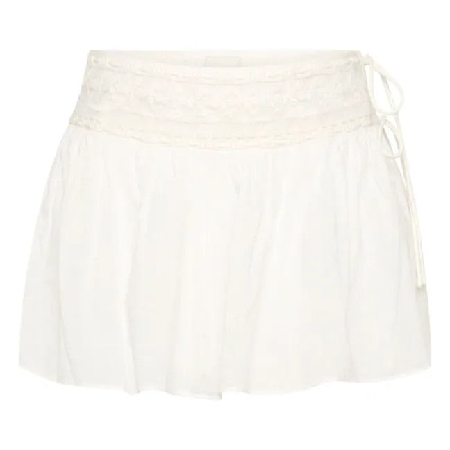Jupe Short Danielle Coton | Blanc