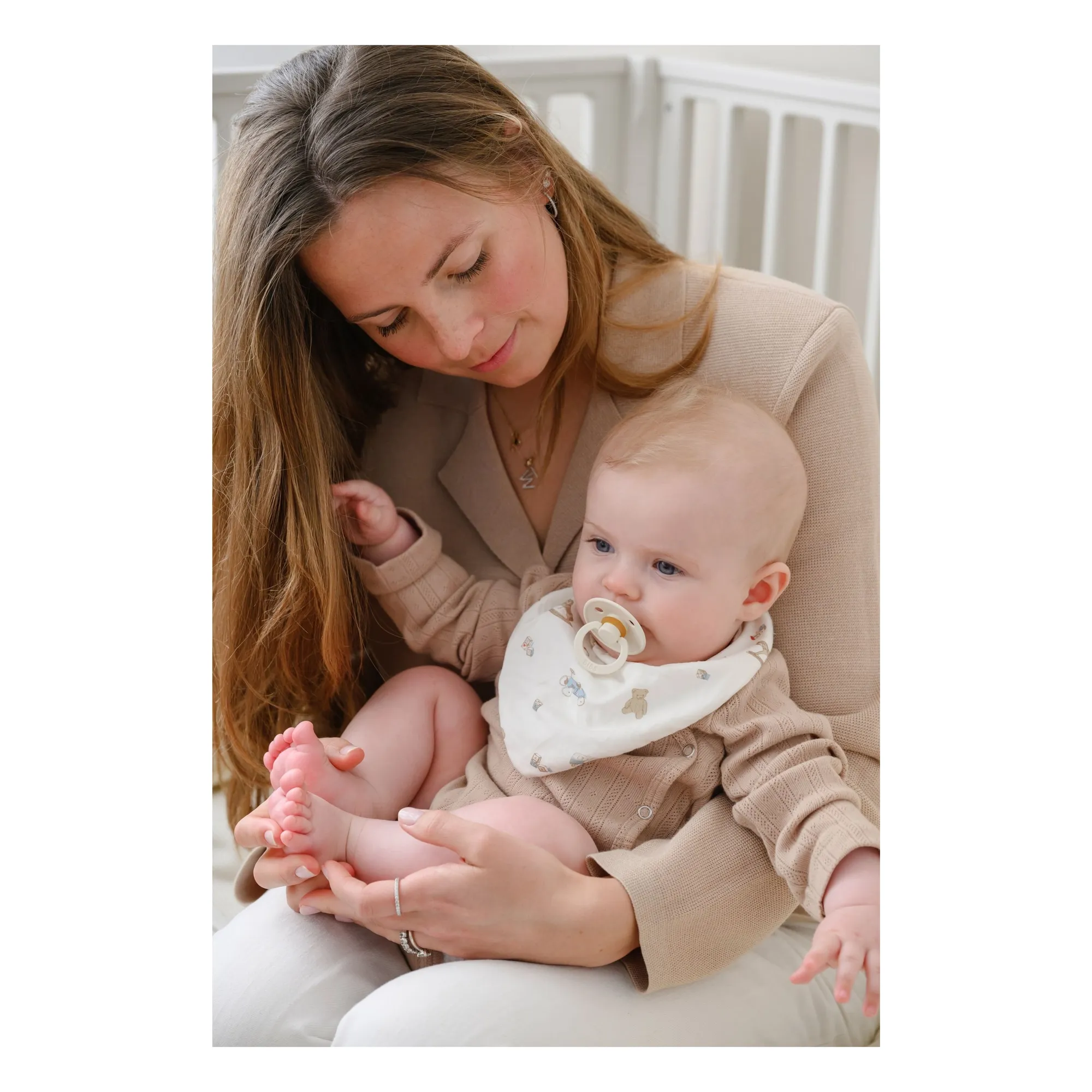 Bandana bibs Vintage Toys - Set of 2 | Beige- Product image n°2