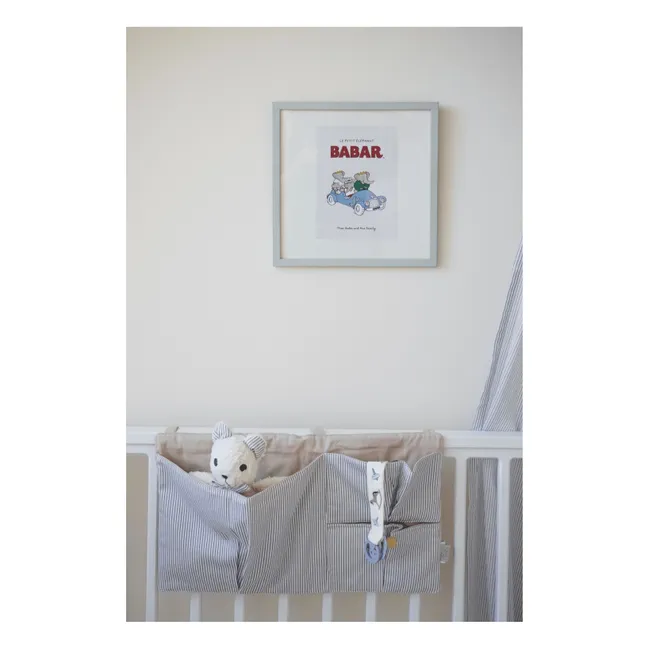 Pinza para chupete bordada Vintage Toys | Beige