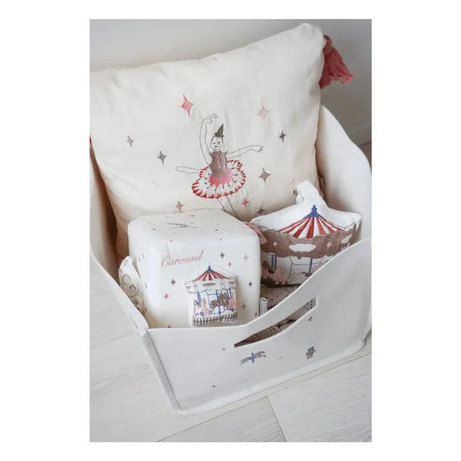 Cesta portaobjetos carrusel | Beige