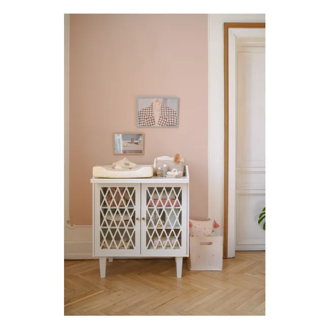 Cesta con lazos | Beige