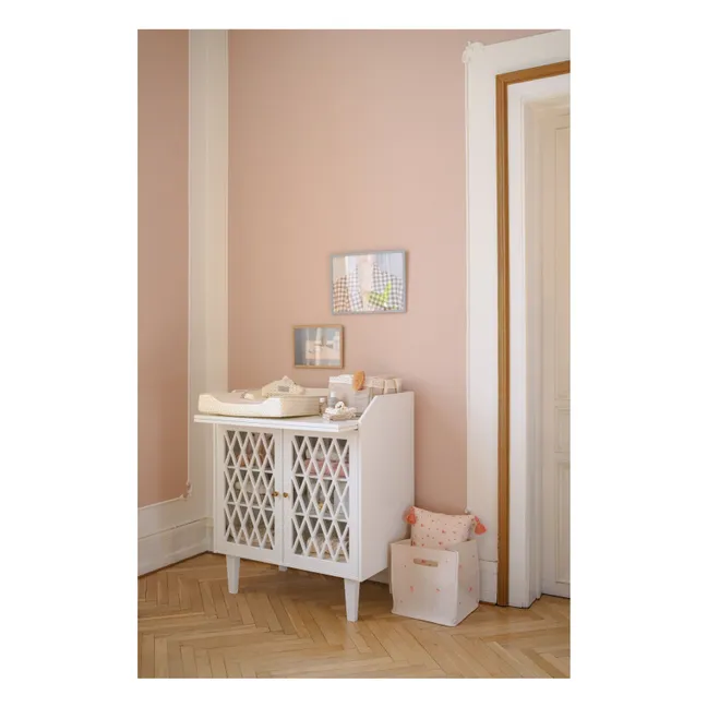 Cesta con lazos | Beige