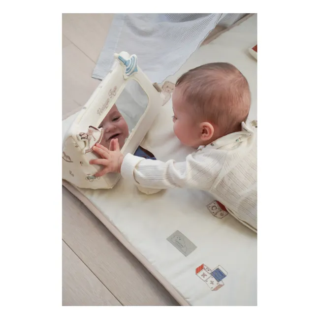 Espejo de actividades Vintage Toys | Beige