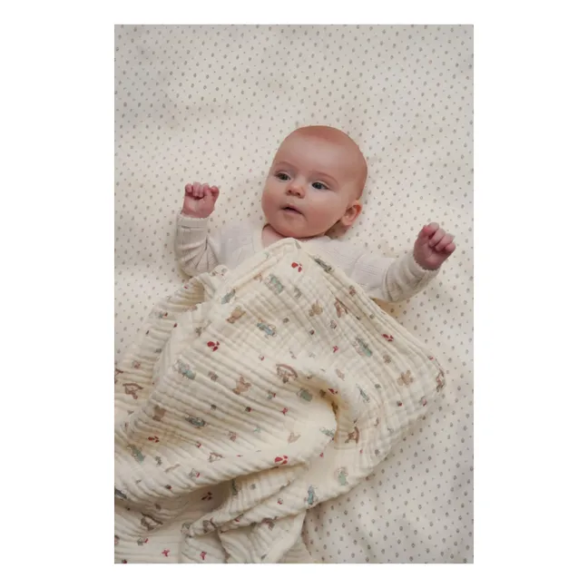 Vintage Toys muslin blanket | Beige