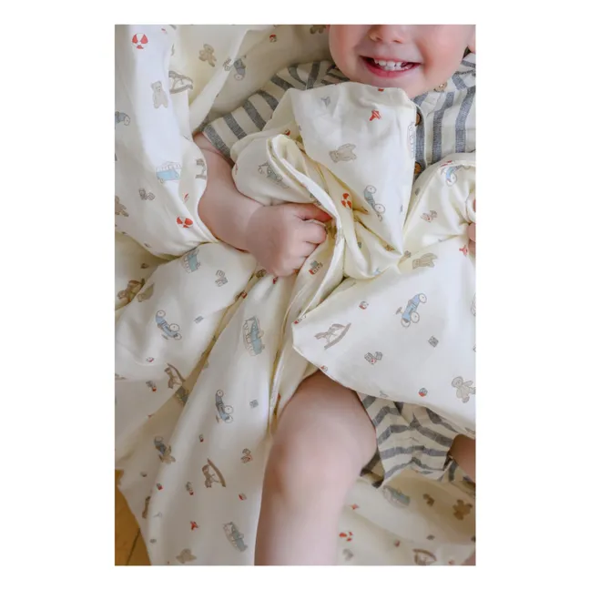 Juego de cama Vintage Toys | Beige