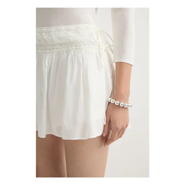 Jupe Short Danielle Coton | Blanc