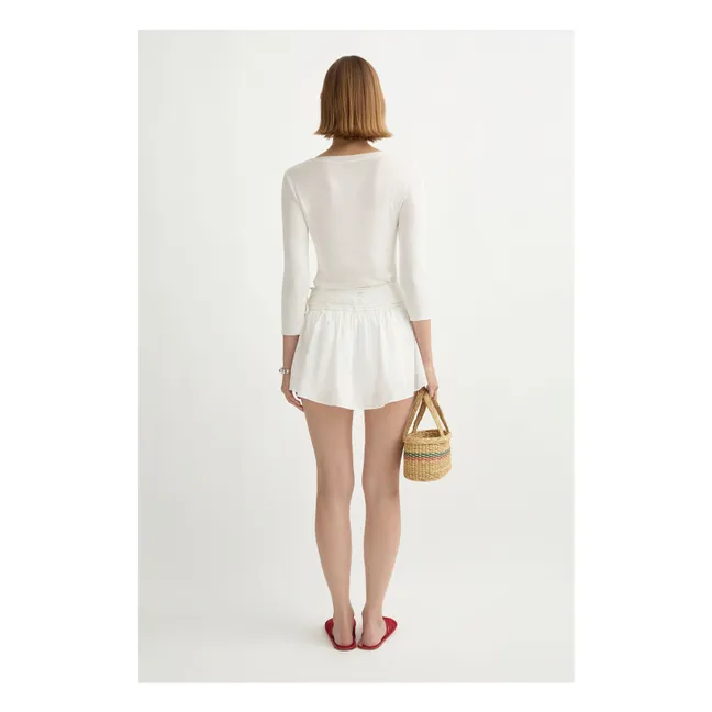 Jupe Short Danielle Coton | Blanc