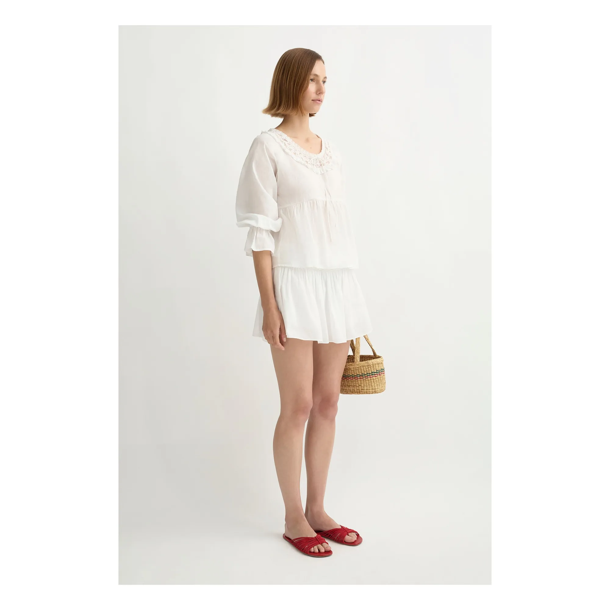 Blouse Danielle Coton | Blanc- Image produit n°4