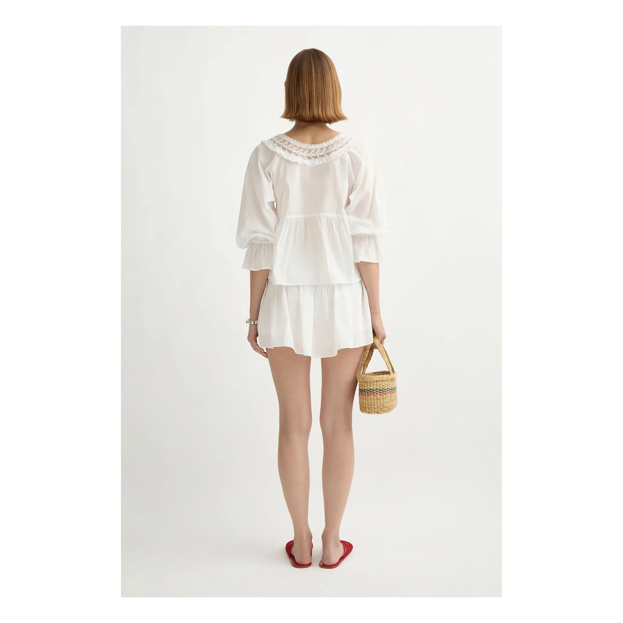 Blouse Danielle Coton | Blanc- Image produit n°3