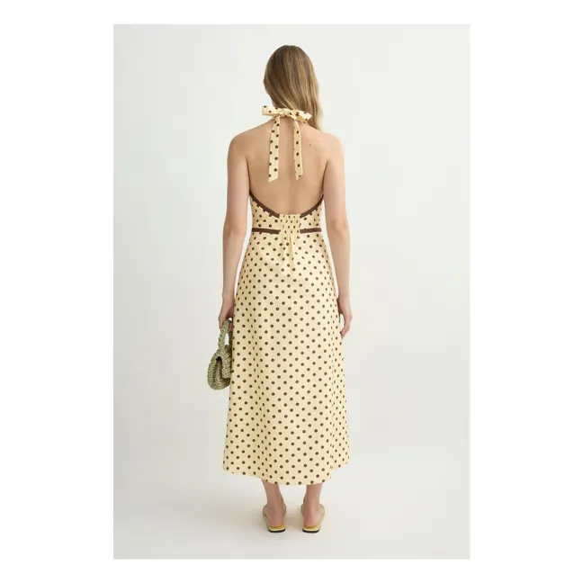 Robe Bowie Lin et Coton | Vanille