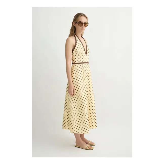 Robe Bowie Lin et Coton | Vanille