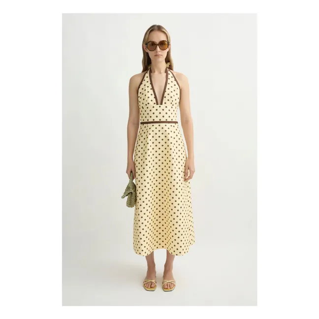 Robe Bowie Lin et Coton | Vanille