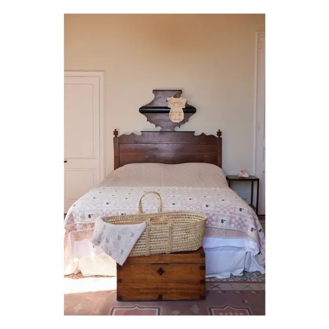 Couverture Rocking Horse Coton Bio | Vieux Rose
