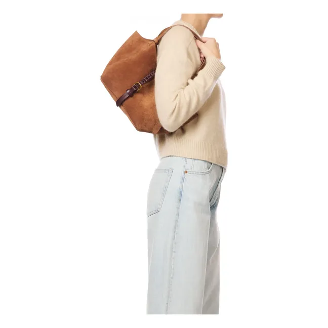 Sac Joseph S Croûte Velours | Caramel