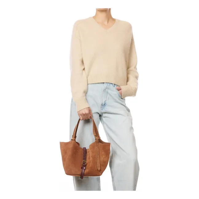 Sac Joseph S Croûte Velours | Caramel