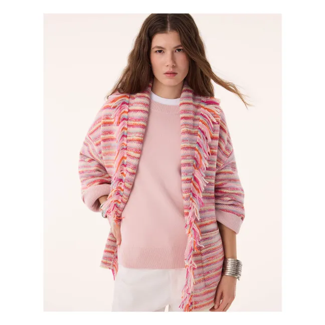 Zaina Cashmere Cardigan | Sunset