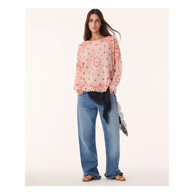 Mela Bandana Bico Cashmere Sweater | Natural