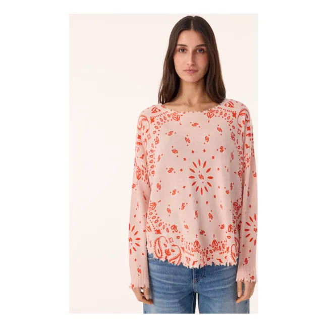 Mela Bandana Bico Cashmere Sweater | Natural