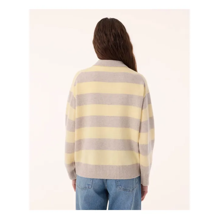 Royde Cashmere Stripes Sweater | Oats- Product image n°3
