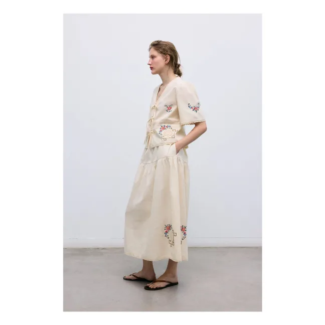 Jupe Narcise Coton | Ecru