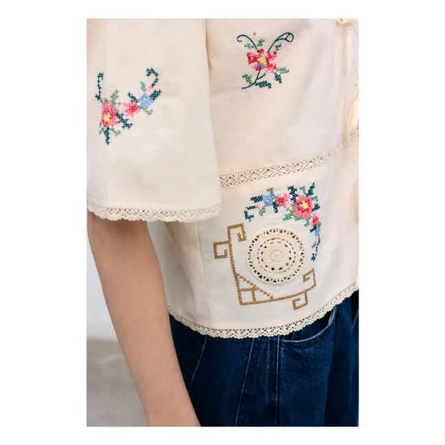 Blouse Narcise Coton | Ecru