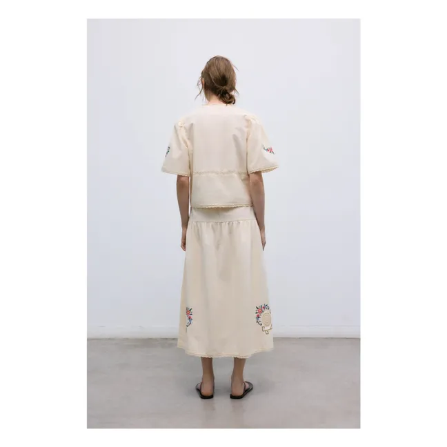 Jupe Narcise Coton | Ecru