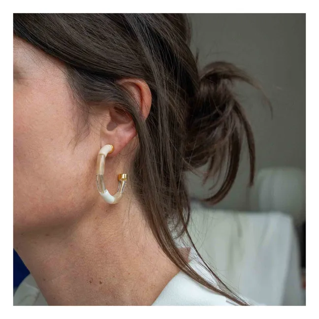 Boucles d'Oreilles Personnalisables Bola | Ambre