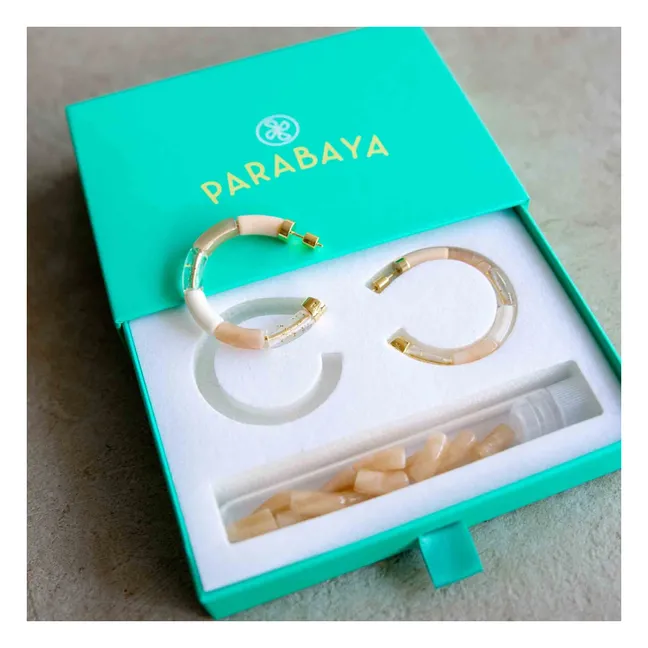 Boucles d'Oreilles Personnalisables Bola | Ambre