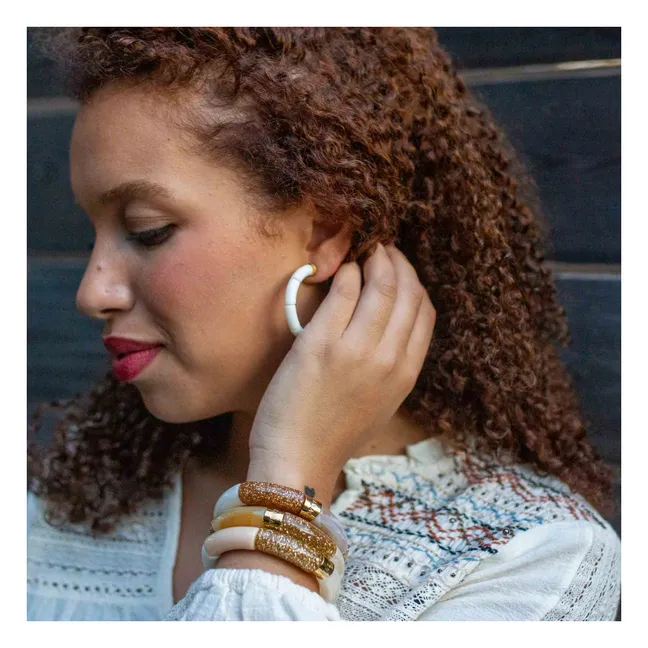 Boucles d'Oreilles Personnalisables Bola | Ambre