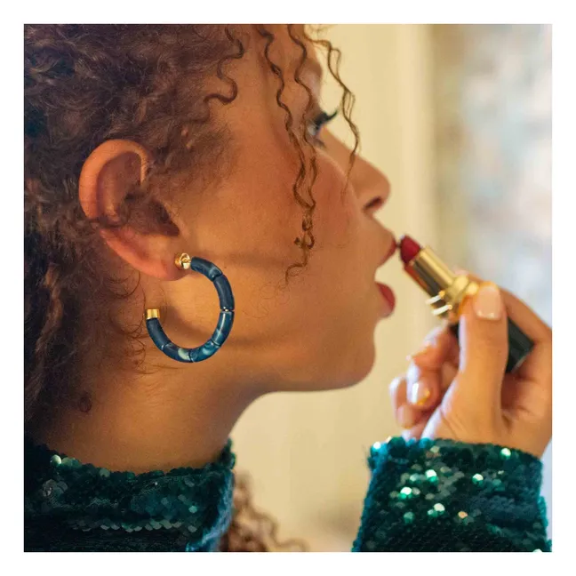 Boucles d'Oreilles Personnalisables Bola | Bleu