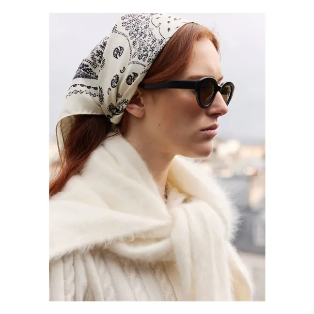 Pañuelo de seda grande | Crudo