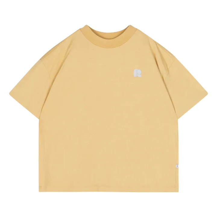 Camiseta Boxy R de algodón orgánico | Amarillo- Imagen del producto n°0