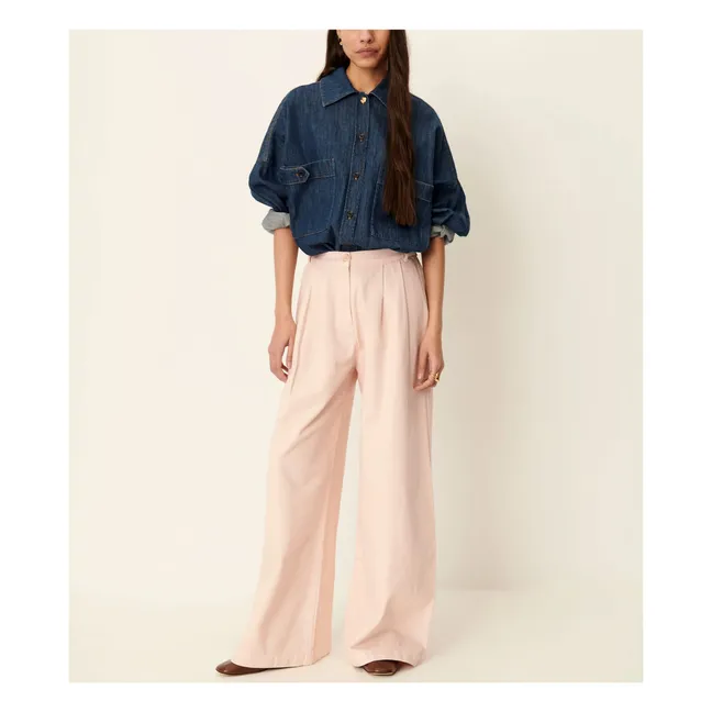 Pantalon Coton Tamayo | Rose pâle