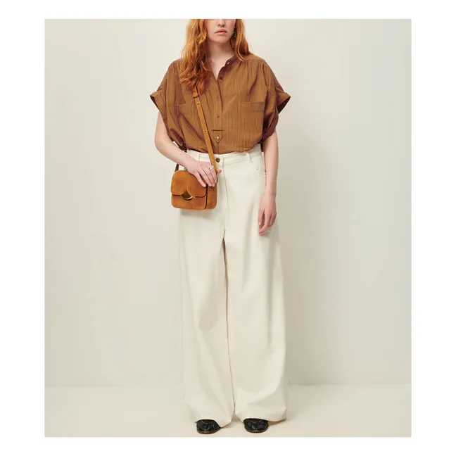 Blouse Rayures Camille | Marron