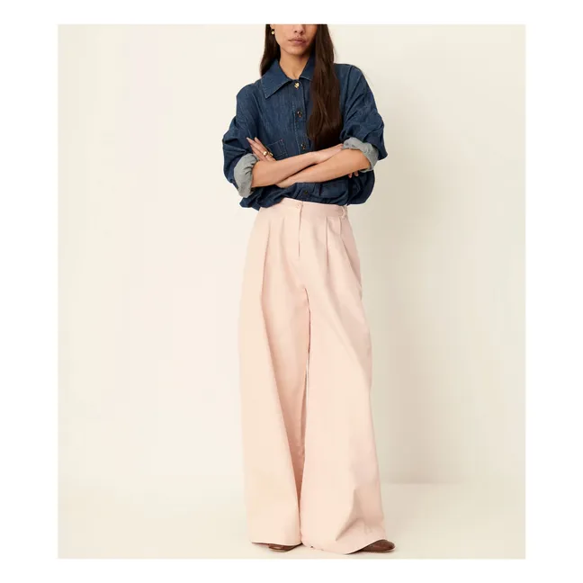 Pantalon Coton Tamayo | Rose pâle