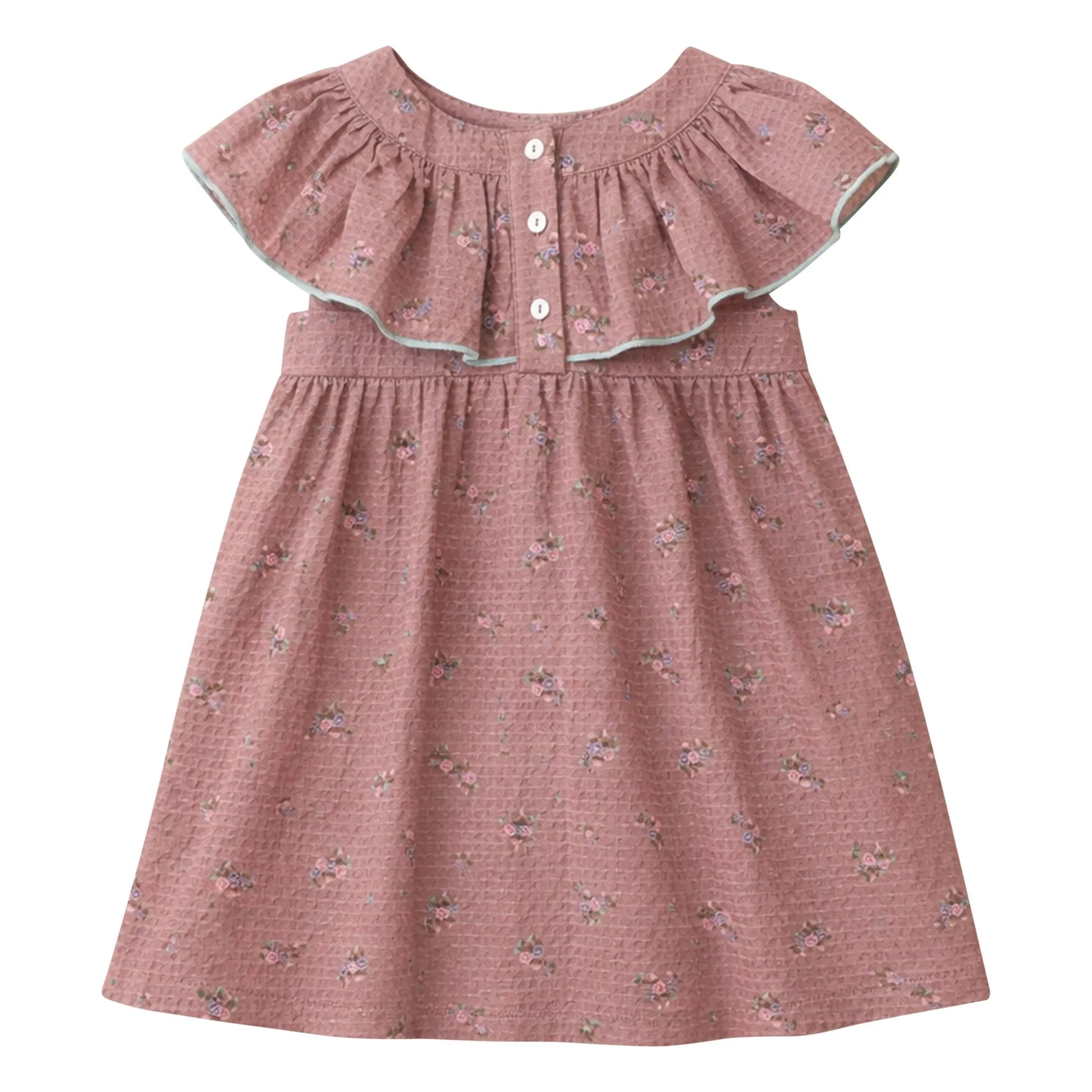 Lililotte Girls Dusty Pink Renée Fleurie Organic Cotton Dress