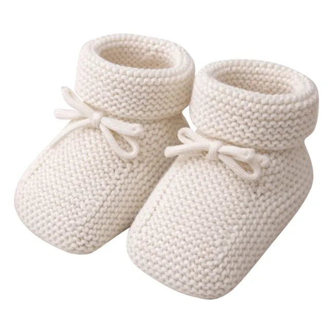Chaussons Eugène Coton Bio | Ecru