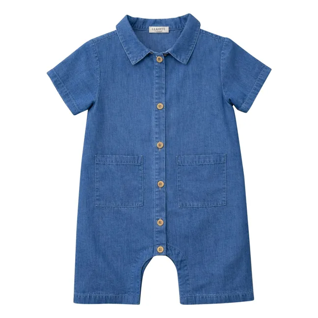 Combinaison Charly Tencel Coton Bio | Bleu jean