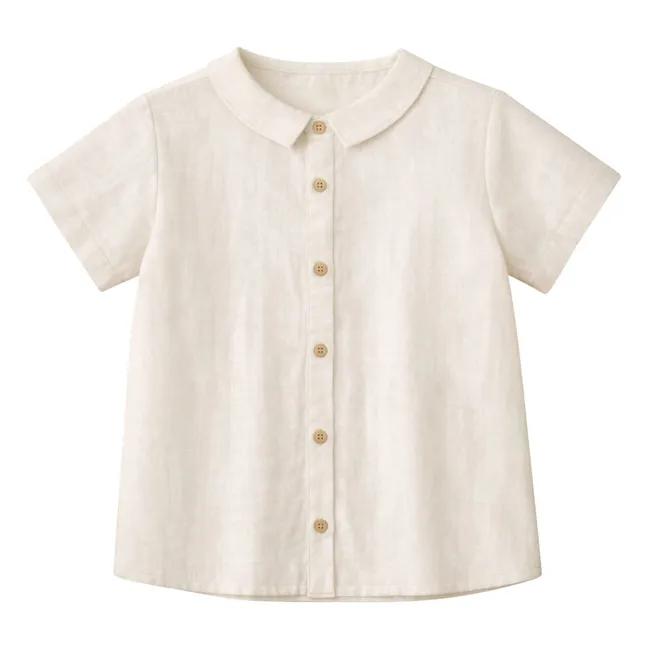 Chemise Maxime Gaze de Coton Bio | Ecru