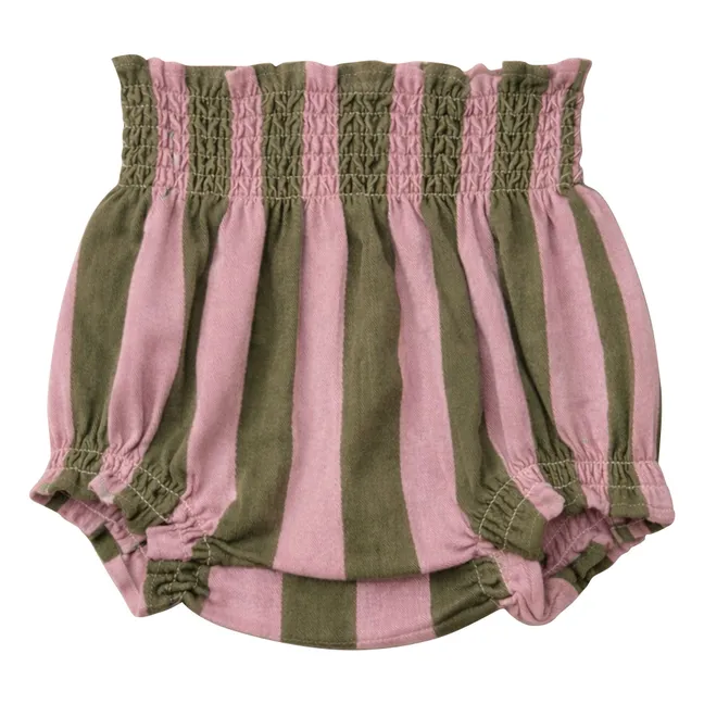 Bloomer César Rayé Twill Coton Bio | Olive