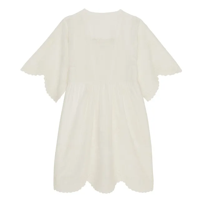 Kleid Reggio Stickerei | Seidenfarben