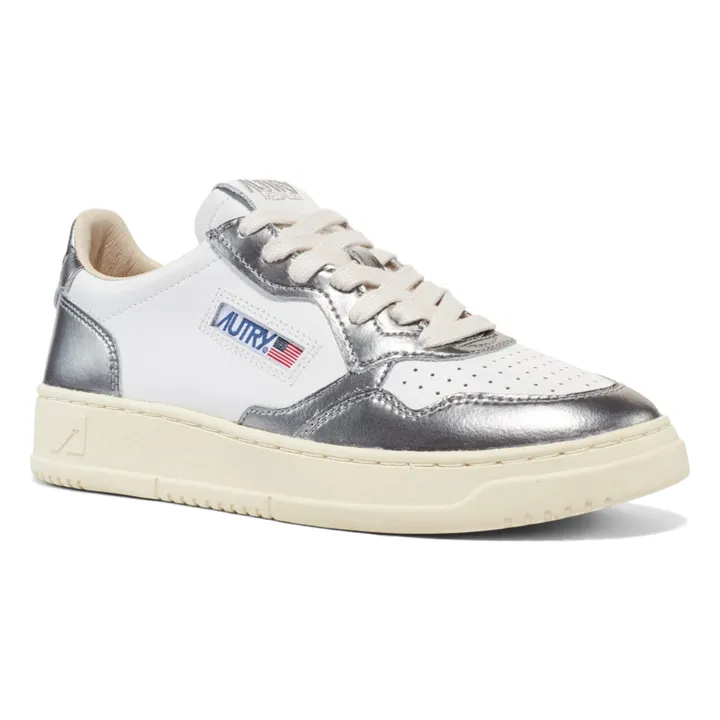 Baskets Medalist Low Cuir Bicolore | Charcoal grey- Product image n°1