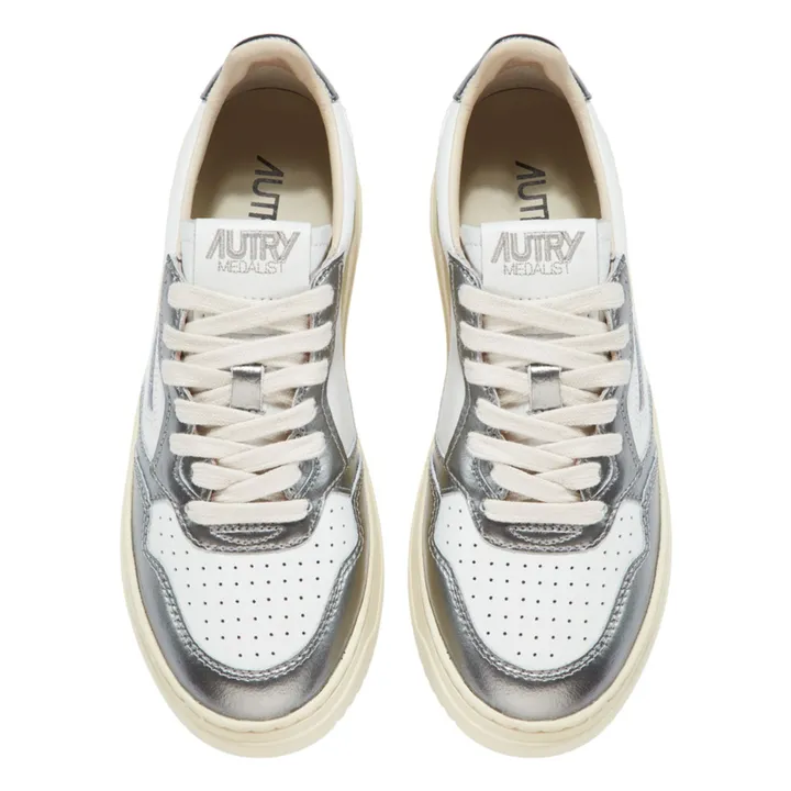 Baskets Medalist Low Cuir Bicolore | Charcoal grey- Product image n°3
