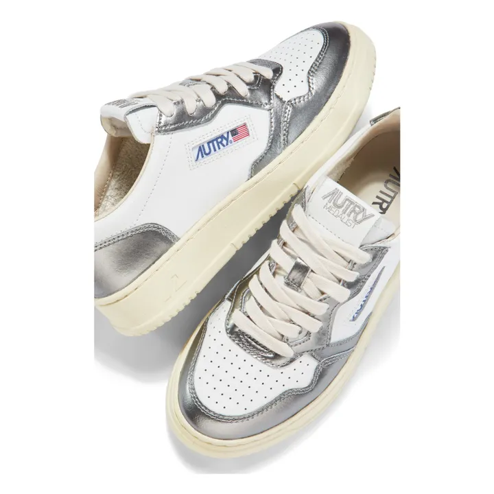 Baskets Medalist Low Cuir Bicolore | Charcoal grey- Product image n°4