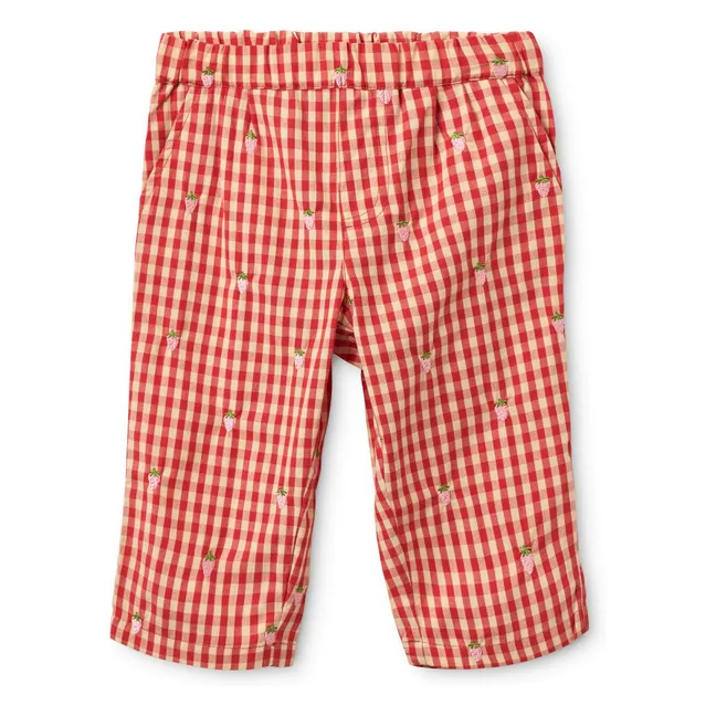 Molly Gingham Pants | Red